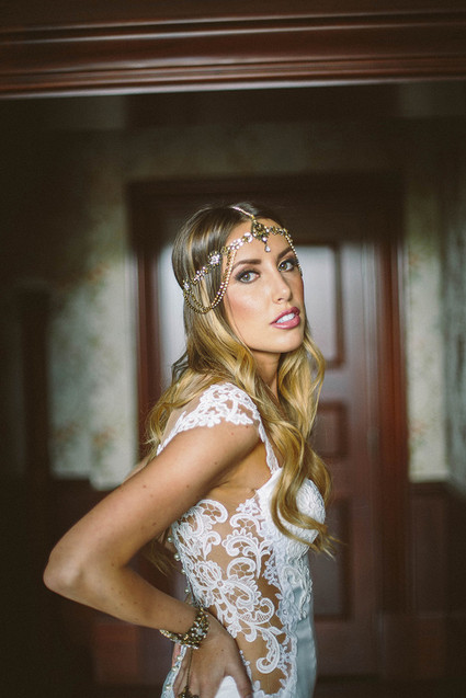 Boho bridal portrait