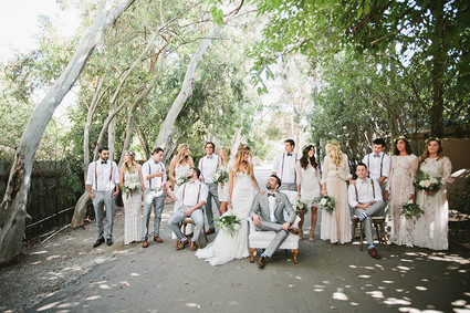 Wedding party portrait