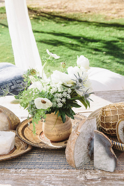 Boho wedding florals