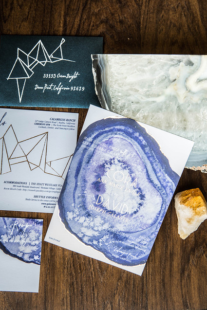 Boho wedding invitation suite