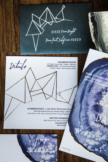 Boho wedding invitation suite