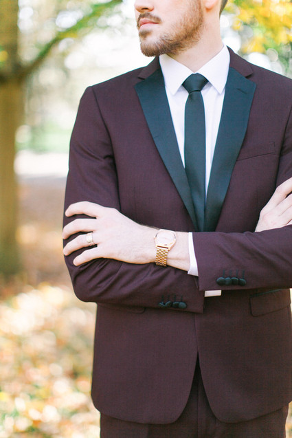 Burgundy mens tux