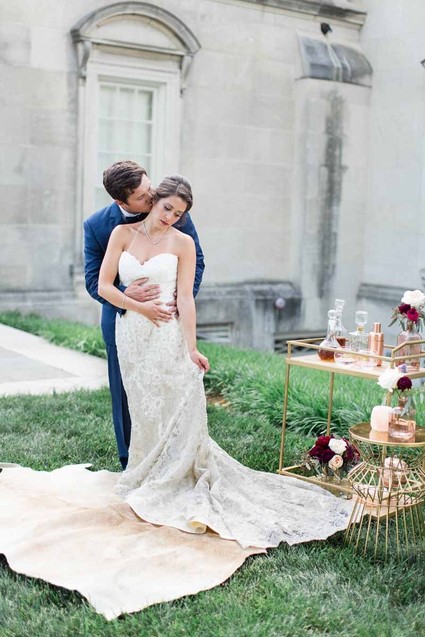 Elegant wedding portrait