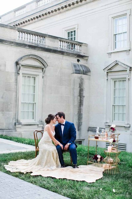 Elegant wedding portrait