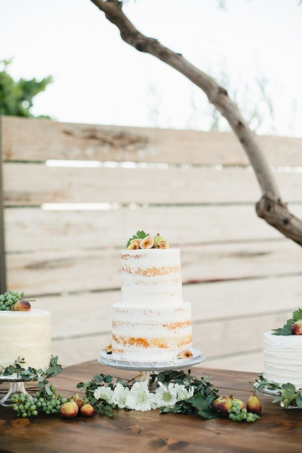 Naked wedding cake