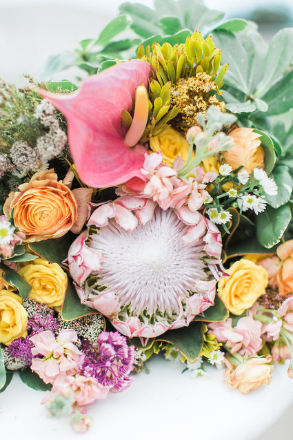 Summer wedding florals