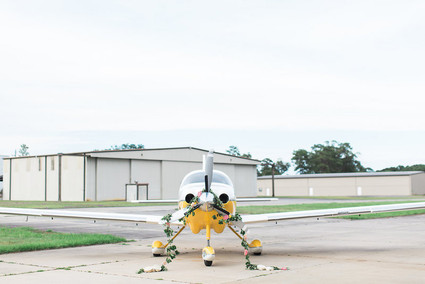 Airplane hanger wedding