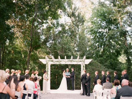 Outdoor wedding ceremony