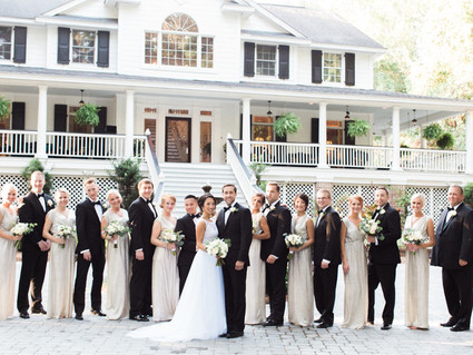 Wedding party portrait