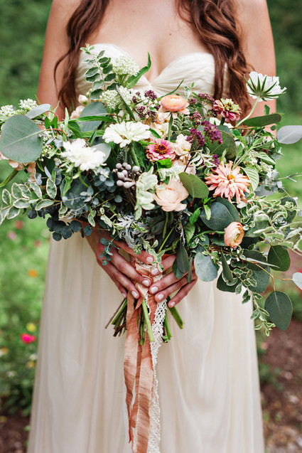 Bohemian bridal bouquet