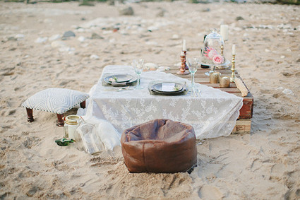 Bohemian beach wedding inspiration