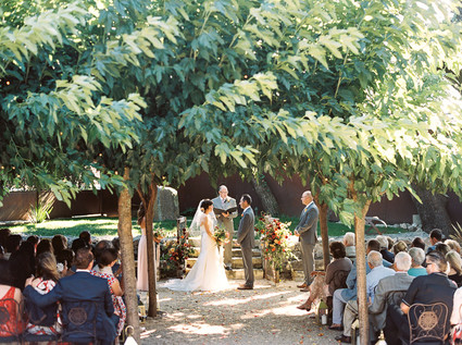 Outdoor wedding ceremony