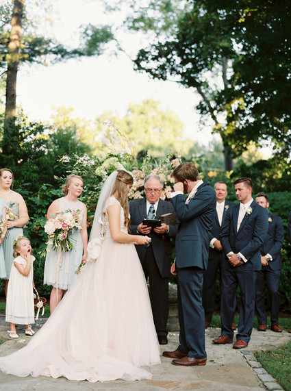 Outdoor wedding ceremony