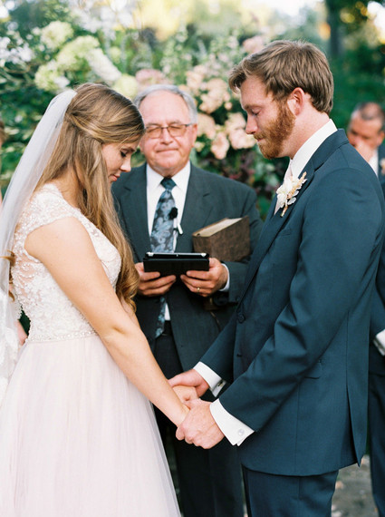 Outdoor wedding ceremony