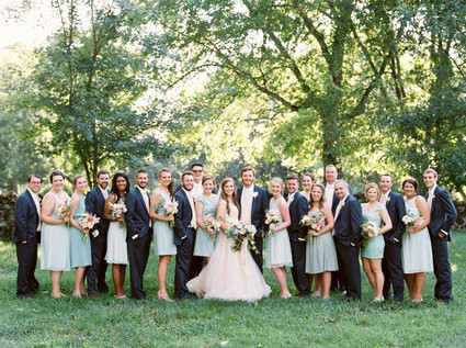 Wedding party portrait