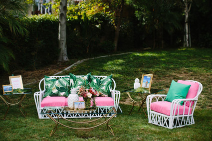 Tropical lounge area