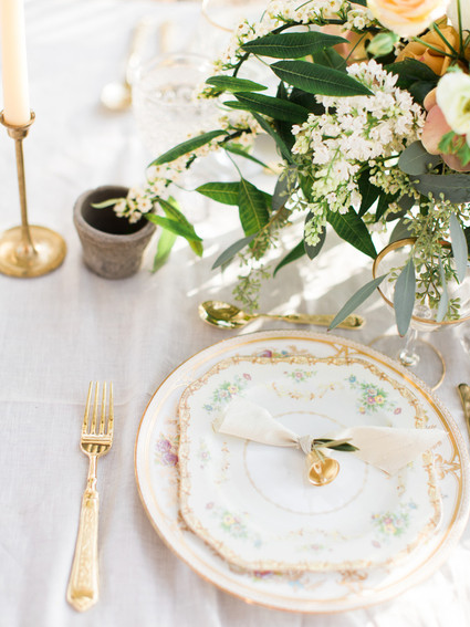 Vintage place setting