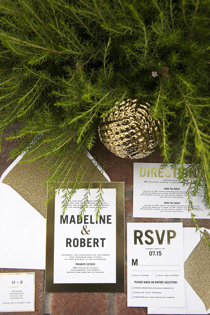 Modern retro wedding inspiration Inspiration