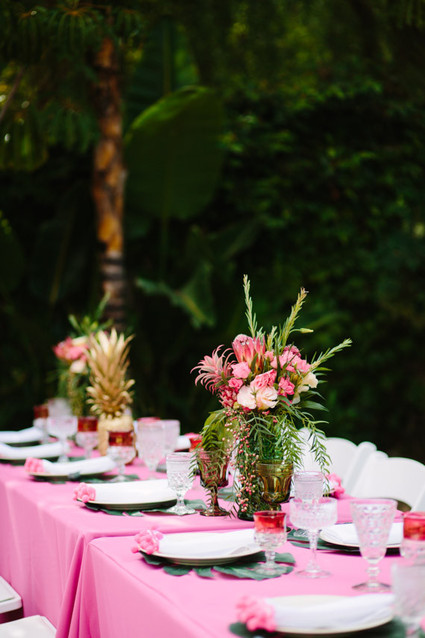 Aloha themed bridal shower