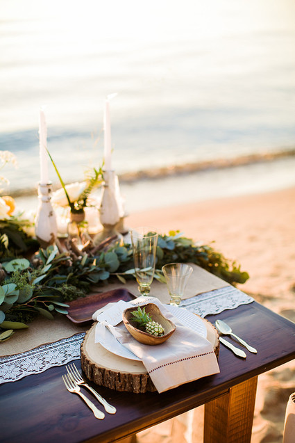 Rustic beachside wedding inspiration