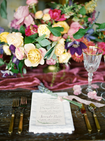 Vintage place setting
