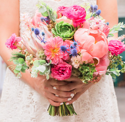 Summer bridal bouquet