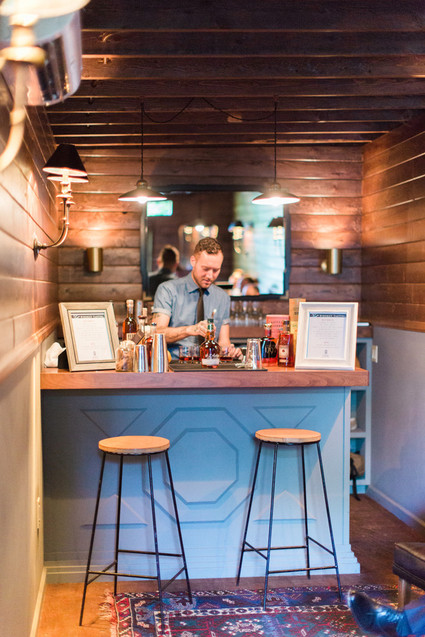 Modern wedding bar