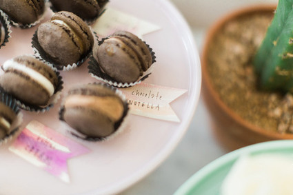 chocolate macarons