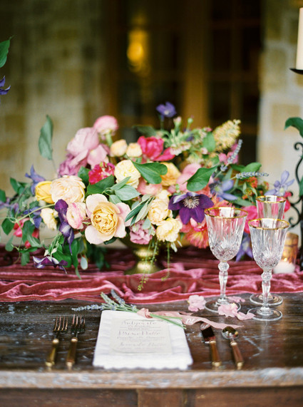 Colorful Montana sunset wedding inspiration