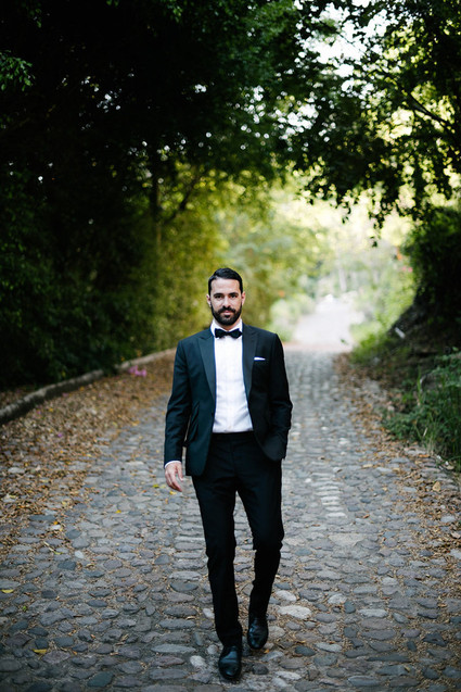 Black tie groom
