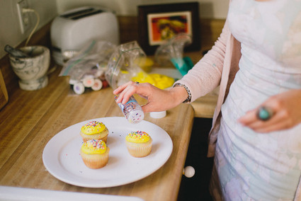 At home fall engagement portrait