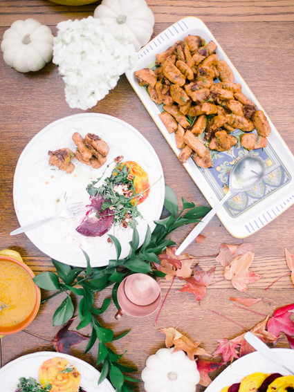 At home fall engagement portrait