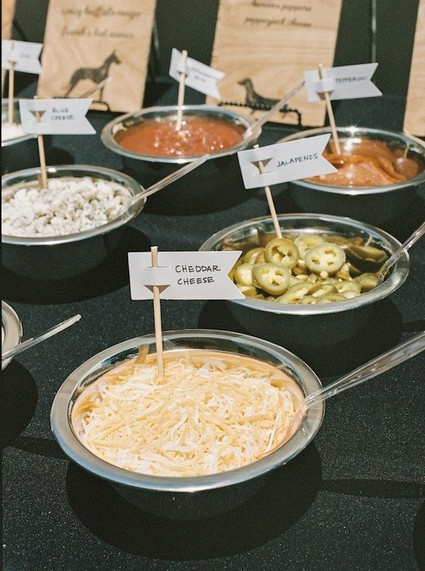 hot dog bar toppings