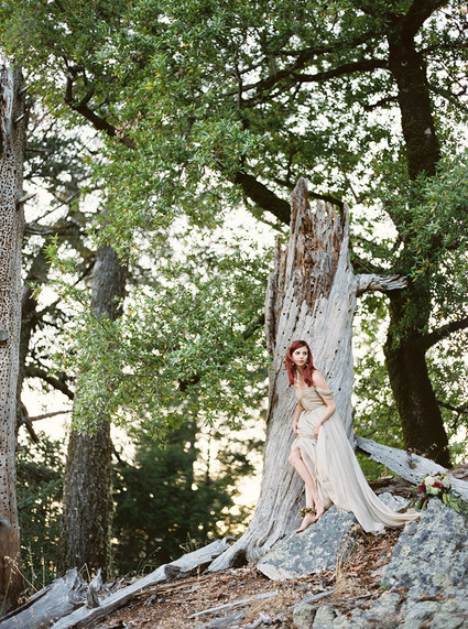 Outdoor bridal portrait