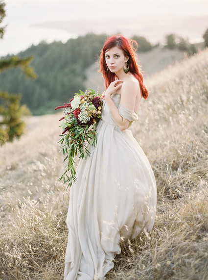 Outdoor bridal portrait
