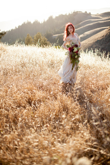 Outdoor bridal portrait