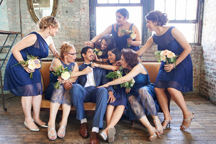Wedding party portrait