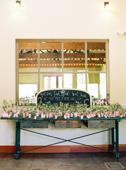 Escort card table