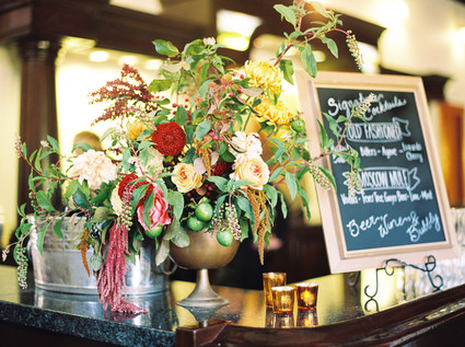 Fall wedding florals