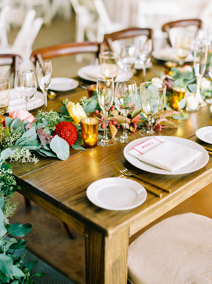 Fall wedding florals