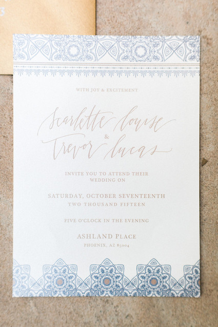 Romantic invitation