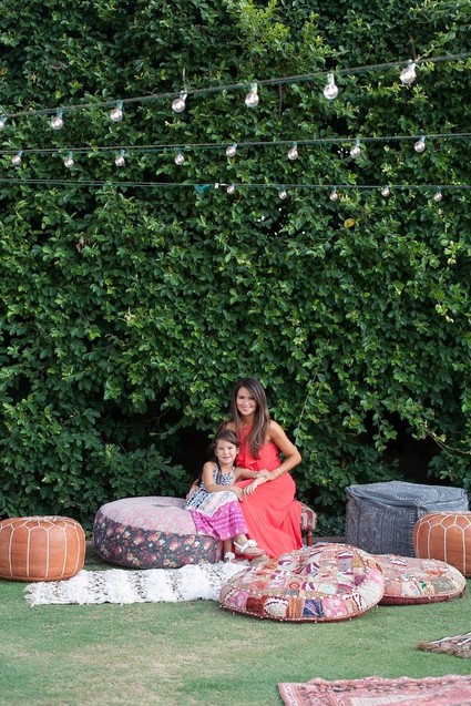 Eclectic outdoor dinner party