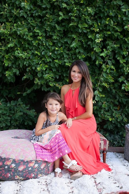 Eclectic outdoor dinner party