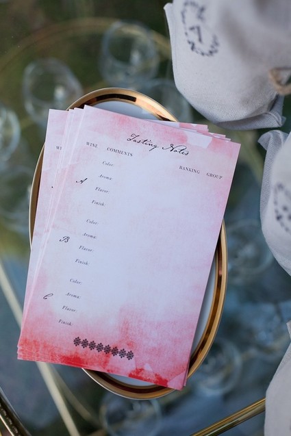 Wine tasting notes Inspiration