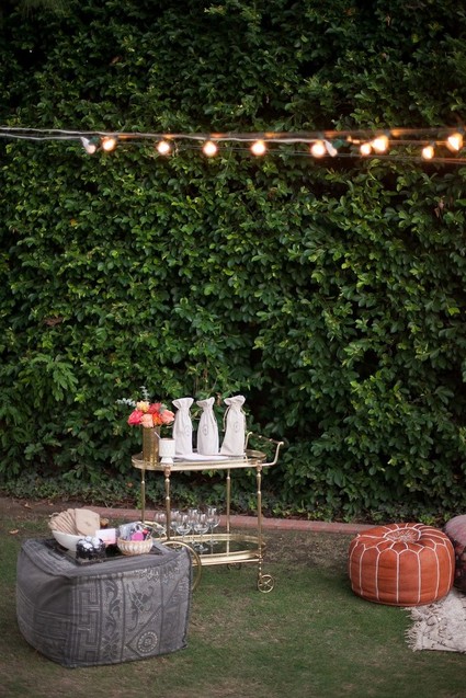 Eclectic outdoor dinner party