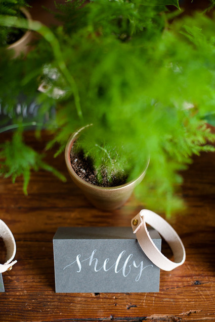 black place cards Inspiration