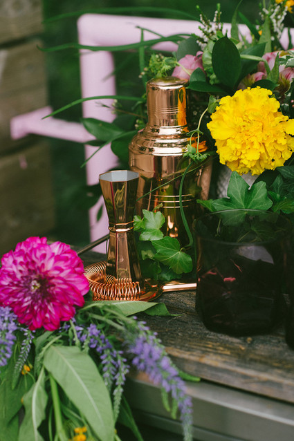 Copper cocktail shaker