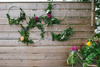 Bohemian floral wreath