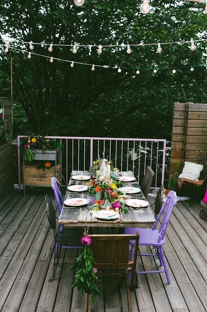 Bohemian summer dinner party