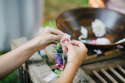 Floral wristlets